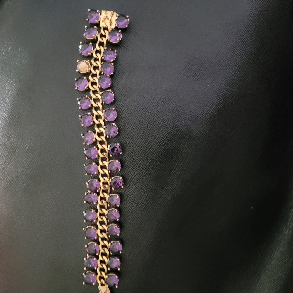 Kate Spade purple braclet (one jewel was replaced) - Picture 1 of 3
